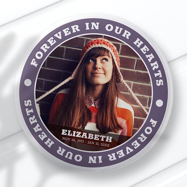 Für immer in unserem Herzen Modernes Foto mit indi Button (Von Creator hochgeladen)