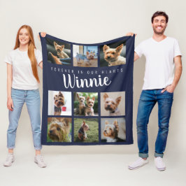 Für immer in unserem Herzen Pet Blue Memorial Keep Fleecedecke