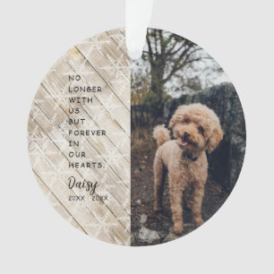 Für immer in unserem Herzen Weihnachts-Foto Ornament