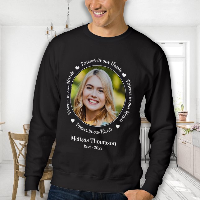 Für immer in unserem Personalisierten Bildgewerbe Sweatshirt (Von Creator hochgeladen)