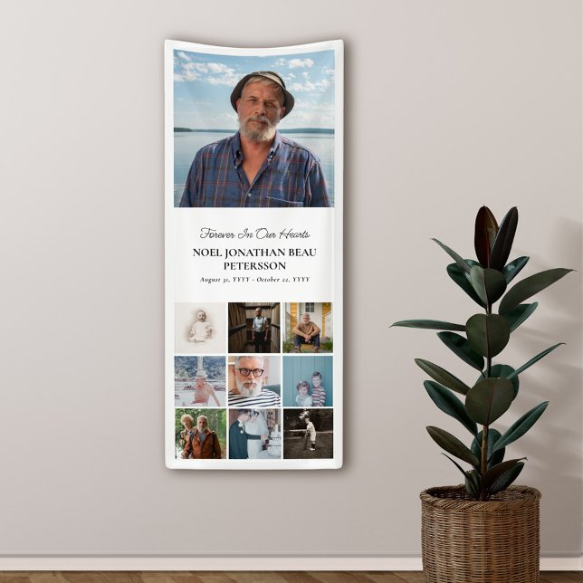 Für immer in unseren Herzen 10 Foto Collage Memori Banner (Von Creator hochgeladen)