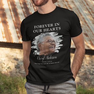 Für immer in unseren Herzen   Foto-Gedenk-T-Shirt T-Shirt