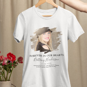 Für immer in unseren Herzen Foto-Gedenkhemd Tri-Blend Shirt