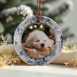 Für immer in unseren Herzen | Foto-Pet-Memoryhefte Keramik Ornament