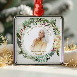 Für immer in unseren Herzen   Gedenkstätte für das Ornament Aus Metall