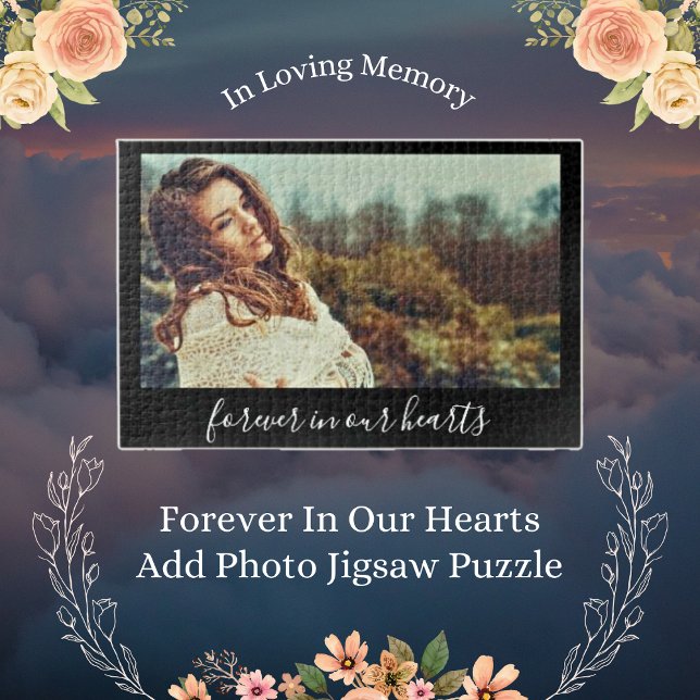 Für immer in unseren Herzen hinzufügen Foto Jigsaw Puzzle (Forever In Our Hearts Photo Puzzle)
