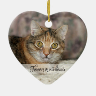 Für immer in unseren Herzen im Gedächtnisverlust Keramik Ornament