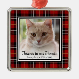 Für immer in unseren Herzen Katze Ornament Aus Metall