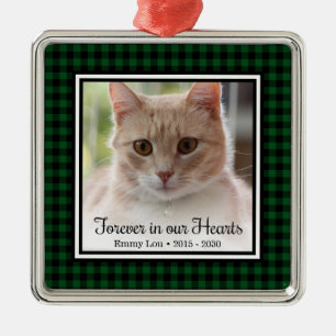 Für immer in unseren Herzen Katze Ornament Aus Metall