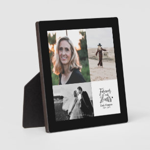 Für immer in unseren Herzen Memorial Foto Collag Fotoplatte