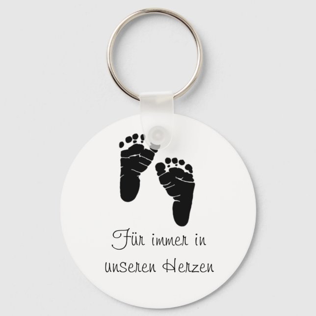 Für immer in unseren Herzen Schlüsselanhänger (Vorderseite)