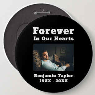 Für immer in unseren Herzen Text In liebevoller Er Button