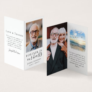 Für immer in unserer Gedenkkarte für Herzklopfen Visitenkarten