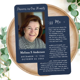 Für immer in unserer Herz-Begräbniskarte