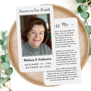 Für immer in unserer Herz-Begräbniskarte