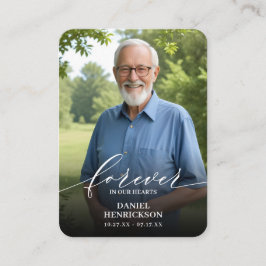 Für immer in unserer Hörer-Foto-Gebetskarte Visitenkarte