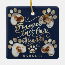 Für immer in unserer Hörpfeife Print Foto Pet Memo Keramikornament