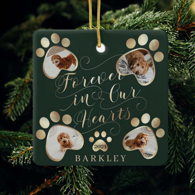 Für immer in unserer Hörpfeife Print Foto Pet Memo Keramikornament (Von Creator hochgeladen)