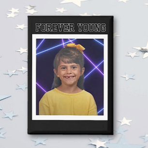 Für immer junge Vintage-Foto-Spaß Magnet