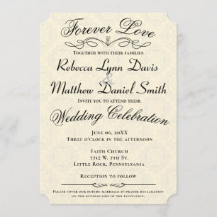 Für immer Liebe-Wedding Einladung