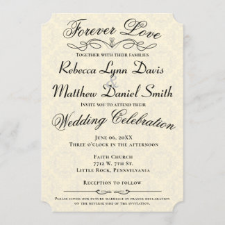 Für immer Liebe-Wedding Einladung