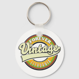 Für immer Litauen Vintage-Logo. Schlüsselanhänger