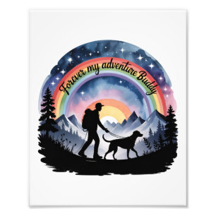 Für immer mein Abenteuer-Kumpel-Hundedenken Fotodruck