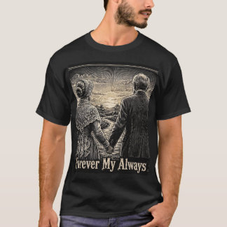 Für immer mein Immer Vintage-Holzschnitt T-Shirt