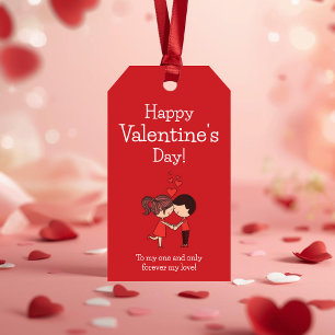 Für immer mein Liebes romantisches Valentinstag-Ge Geschenkanhänger