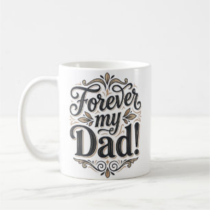 Für immer mein Papa Vintage-Lettering-Shirt-Design Kaffeetasse