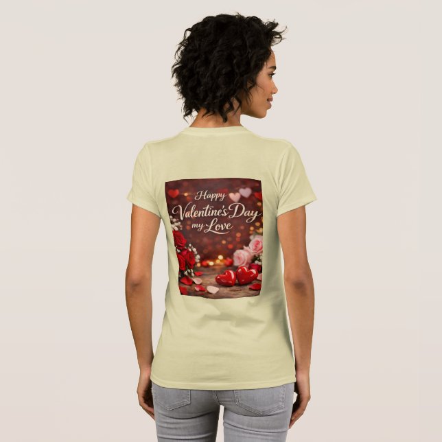 'Für immer mein Valentin'-T-Shirt T-Shirt (Schwarz voll)