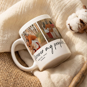Für immer mein Volk' Freundschaftsfotocollage Kaffeetasse