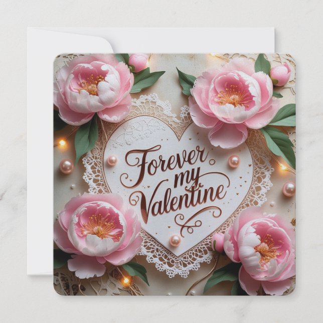 Für immer meine Valentinkarten Feiertagskarte (Vorderseite)