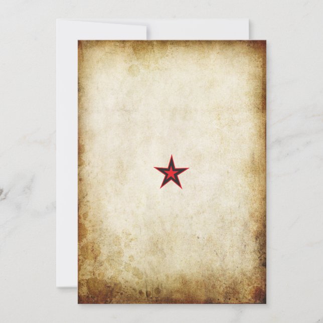 Für immer Rose Städtische Tattoo Thema Einladung (Vorderseite)