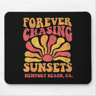 Für immer Sonnenuntergänge jagen Newport Beach Kal Mousepad