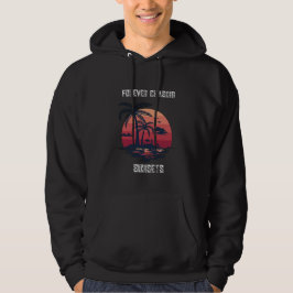 Für immer Sonnenuntergänge jagen Retro Tropische P Hoodie