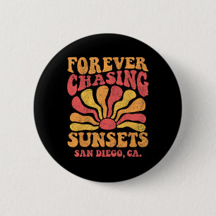 Für immer Sonnenuntergänge jagen San Diego Beach K Button