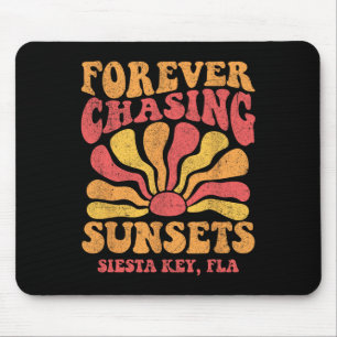 Für immer Sonnenuntergänge jagen Siesta Key Beach Mousepad