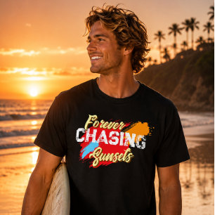 Für immer Sonnenuntergänge jagen Sommer Männer T-S T-Shirt