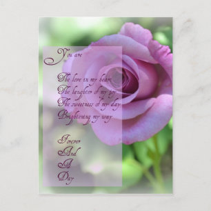 Für immer und eine Tageskarte Postkarte