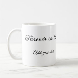 Für immer verliebt Hochzeit Verlobung Paar Foto Kaffeetasse