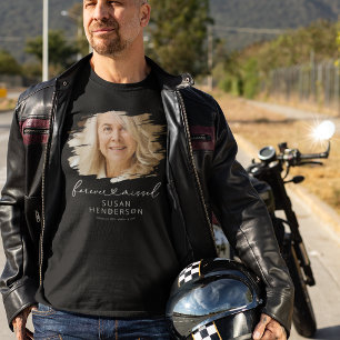 Für immer vermisstes Herz Foto Gedenk-T-Shirt T-Shirt