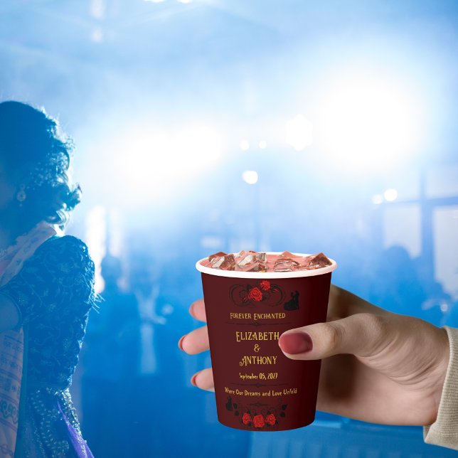 Für immer verzauberte Hochzeit Pappbecher (Von Creator hochgeladen)