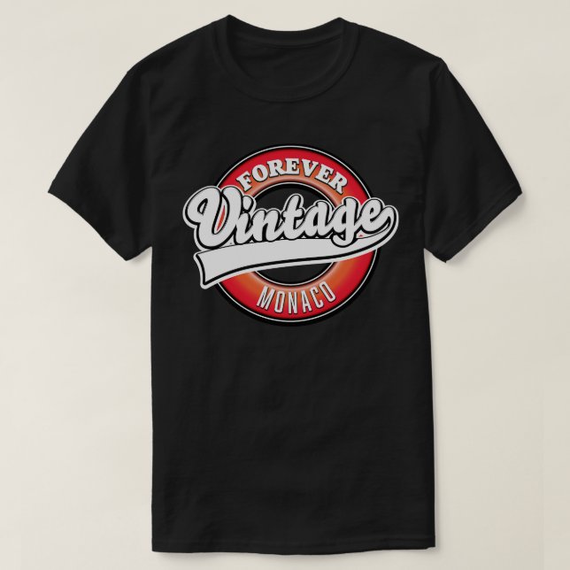 für immer Vintag Monaco T-Shirt (Design vorne)