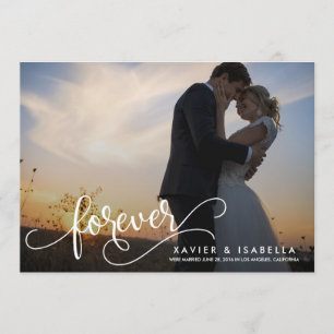 Für immer Wedding Mitteilung Ankündigung