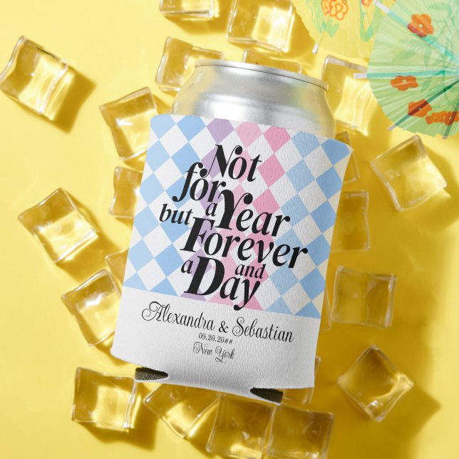 Für immer zusammen Hochzeit Party Gefallen Drink Dosenkühler (In Situ Sommer)