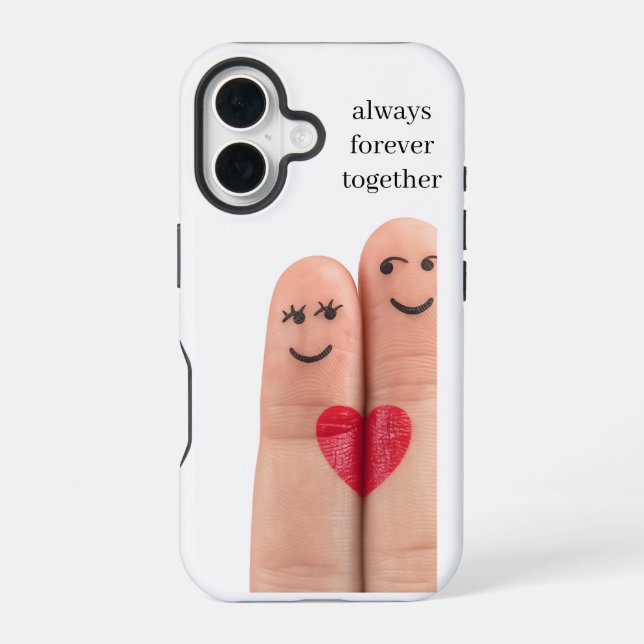 Für immer zusammen iPhone 16 hülle (Rückseite)