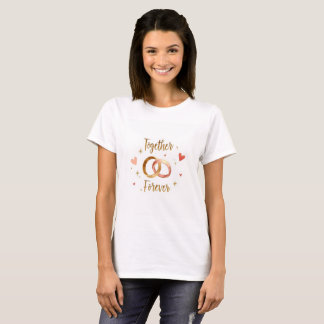 Für Immer Zusammen Romantisches Minimal T-Shirt