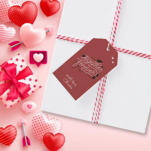 Für immer zusammen Roter Valentinstag Geschenkanhänger