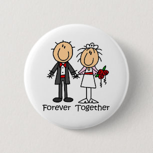 Für immer zusammen T - Shirts und Geschenke Button